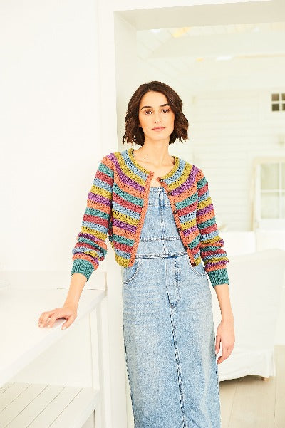 Stylecraft Striped Cardigan Pattern - 10057