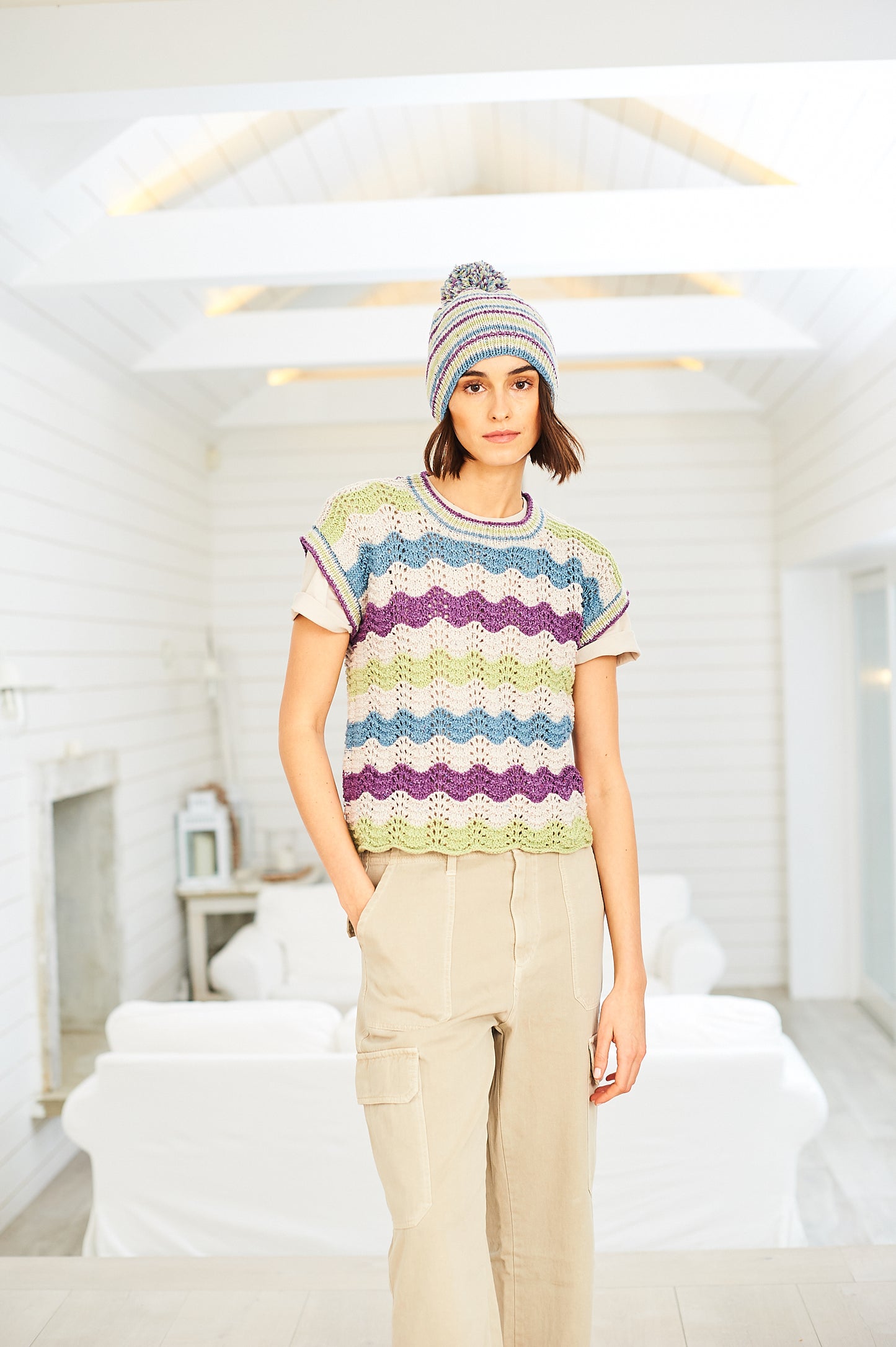 Sweater, Top & Hat in Stylecraft Recreate - Pattern 10059
