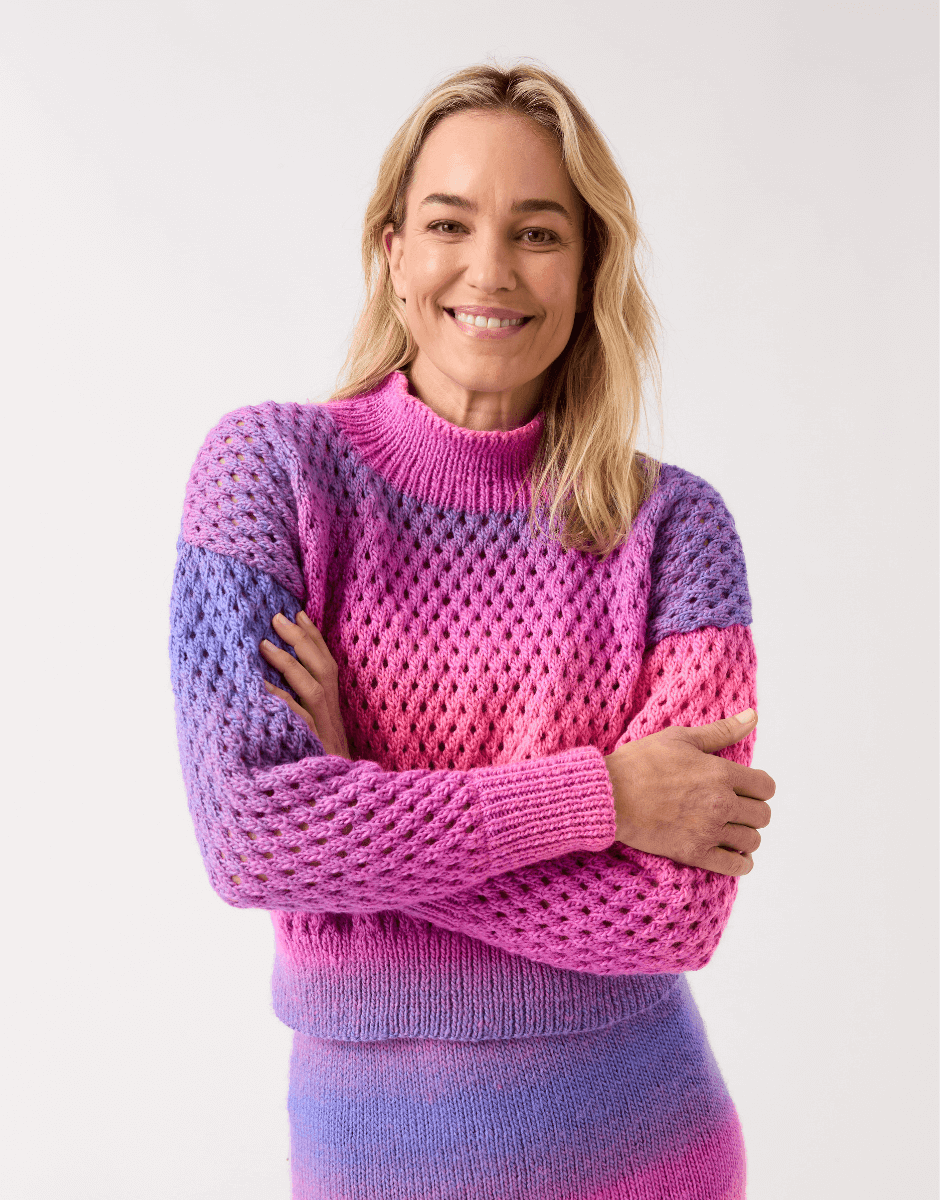 Togetherness Two Piece - Sirdar Ombre Aran Pattern 10842