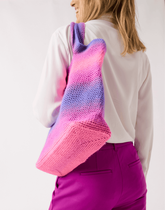 Totally Crochet Tote - Sirdar Ombre Aran Pattern 10848