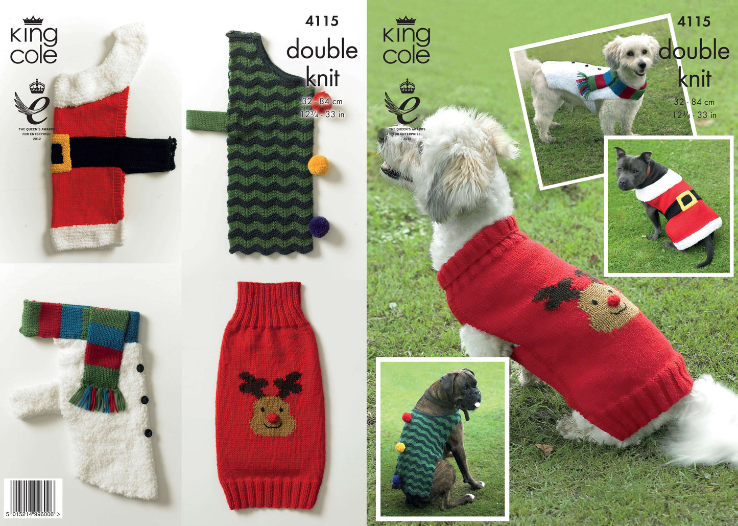 King Cole Pattern 4115. Christmas Dog Coats