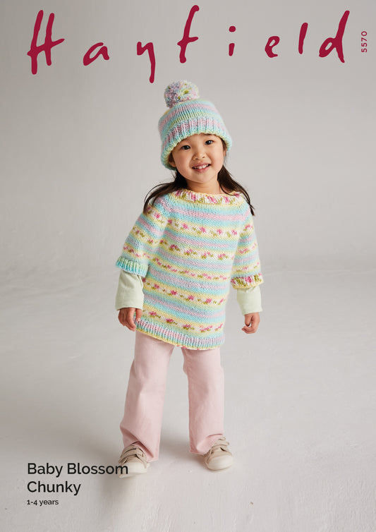 Hayfield Blossom Chunky - Pattern 5570