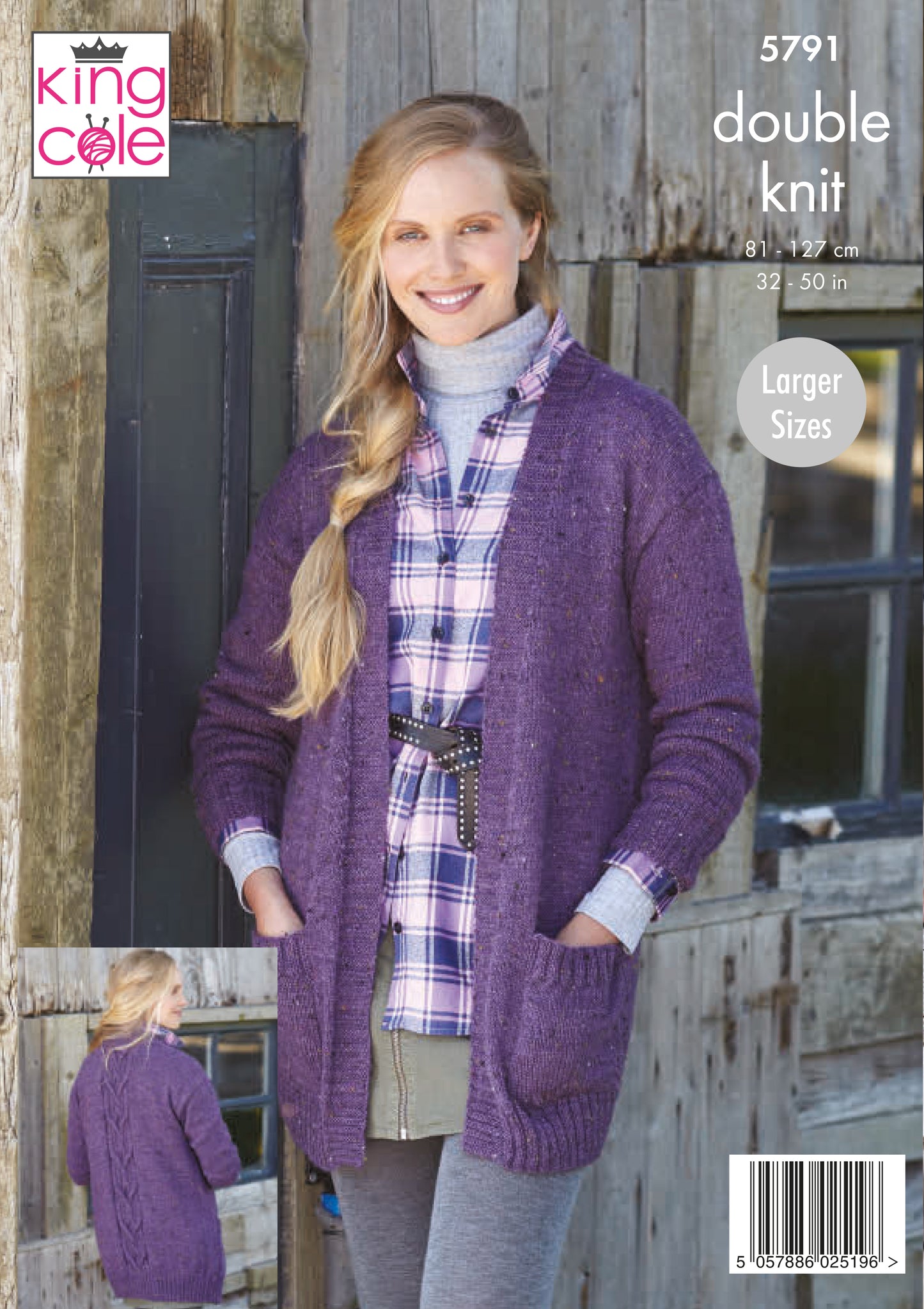 King Cole Homespun DK Pattern - Cardigans 5791