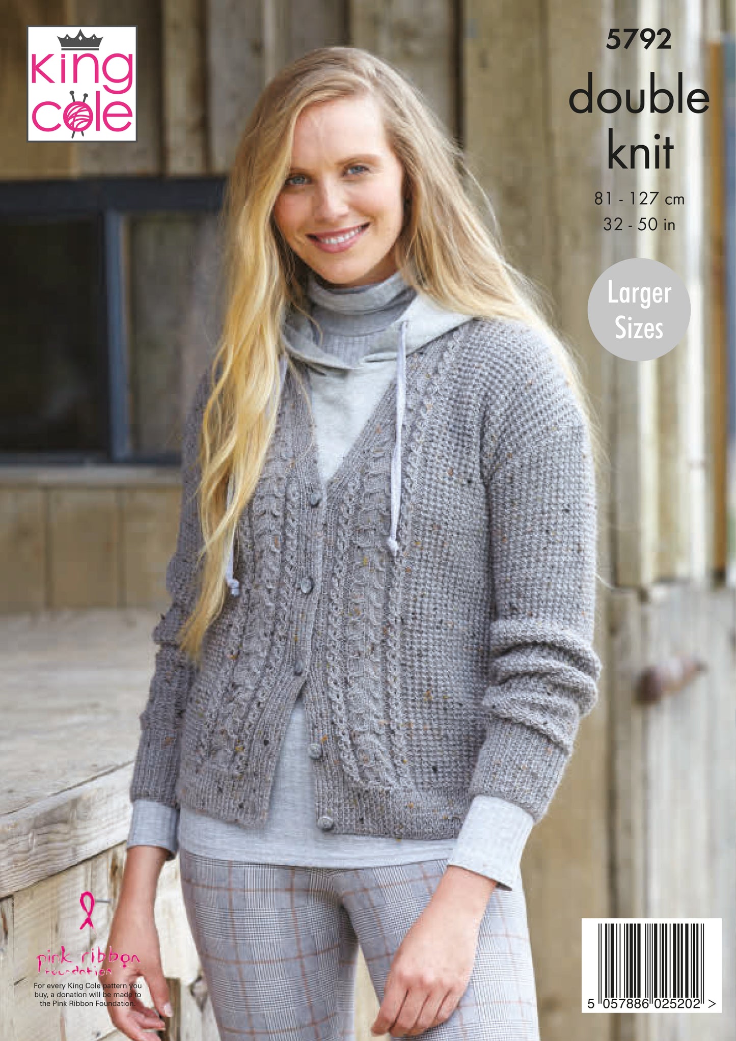 King Cole Homespun DK Pattern - V-Neck Cardigan and Waistcoat 5792