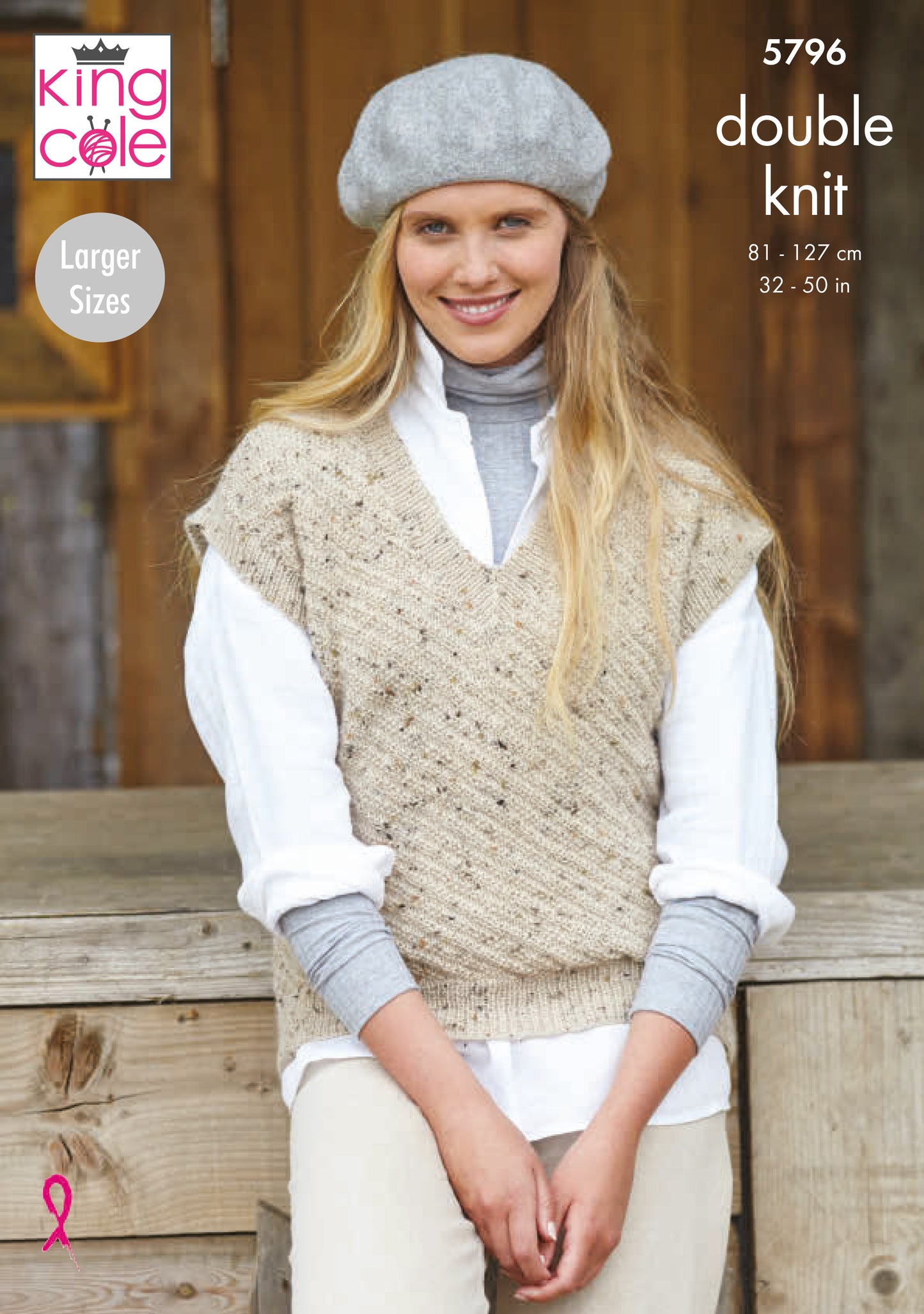 King Cole Homespun DK Pattern - Round and V-Neck Tanks 5796