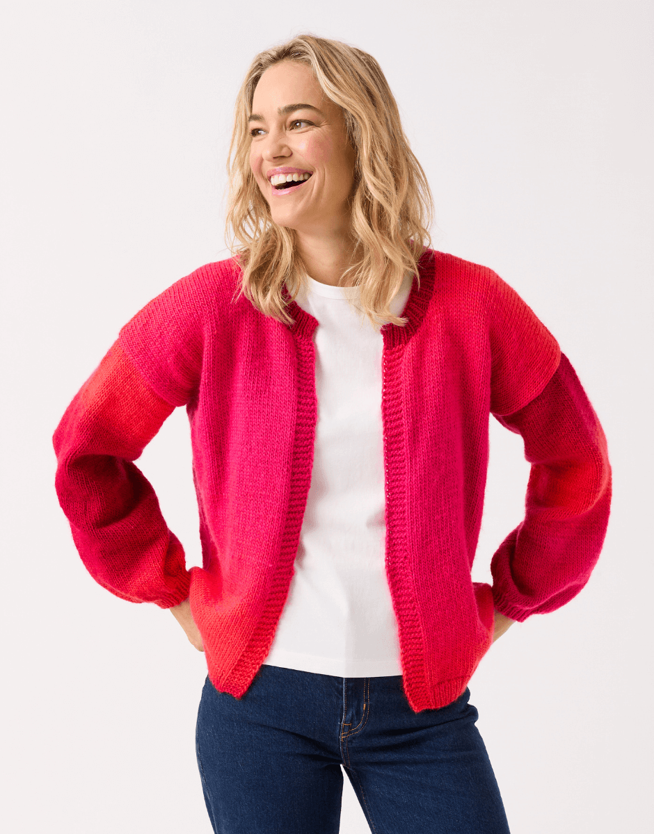 Event Edge to Edge Cardigan - Sirdar Ombre Aran Pattern 10839