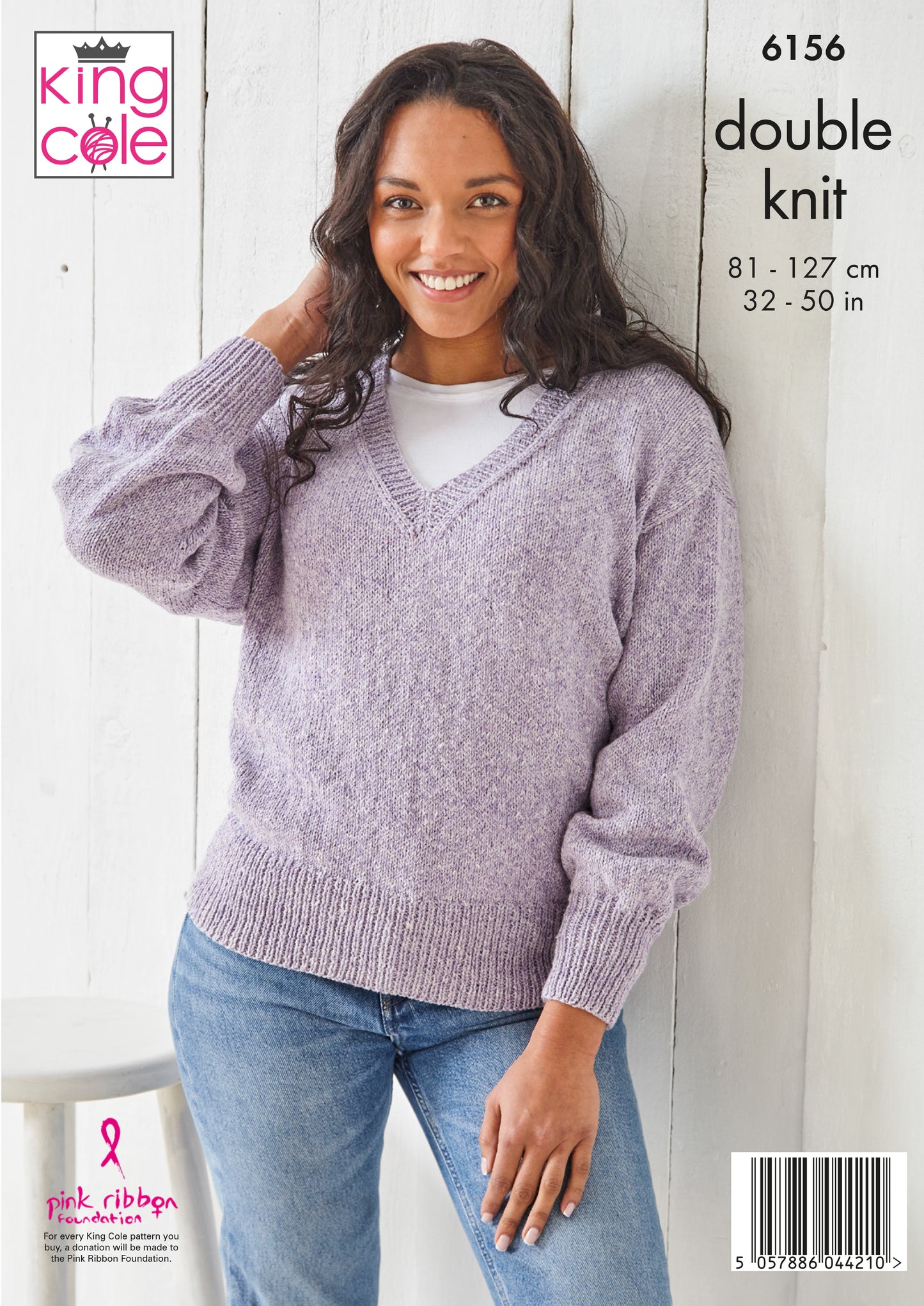 Tank Top & Sweater Knitted in King Cole Simply Denim DK - 6156