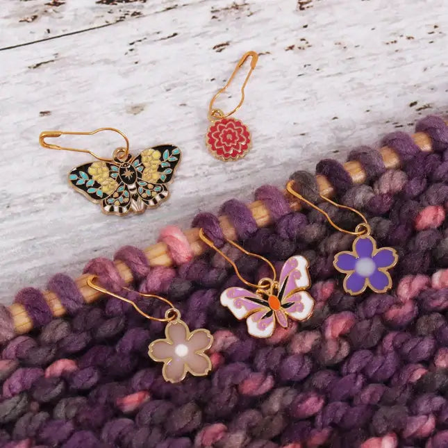 Metal Charm Bulb Pin Stitch Markers