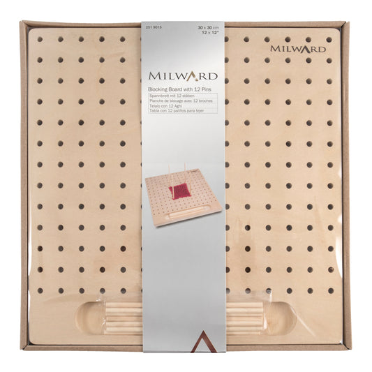 Wooden Crochet Blocking Board and Pegs