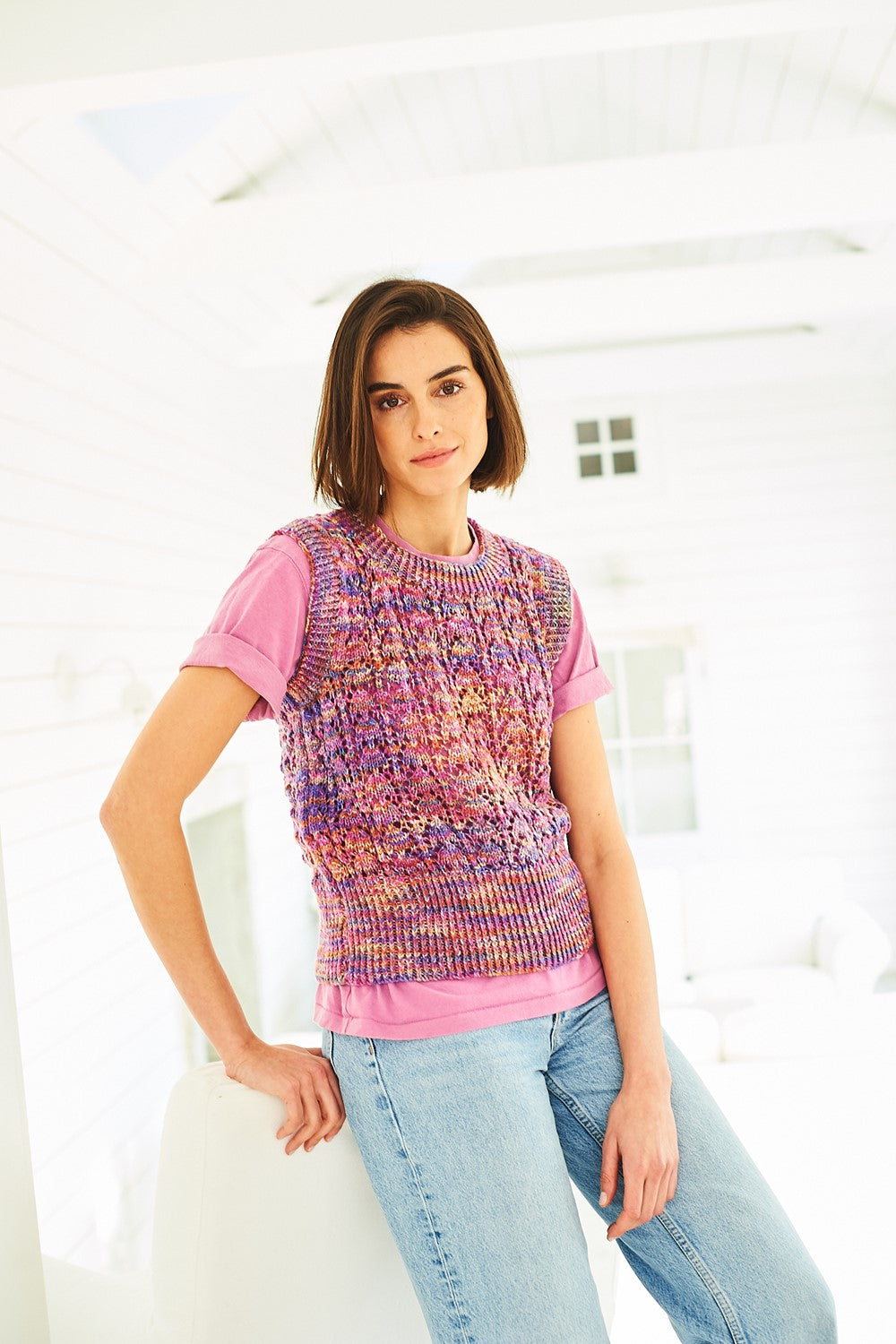 Stylecraft Cardigan and Tank Top 10055