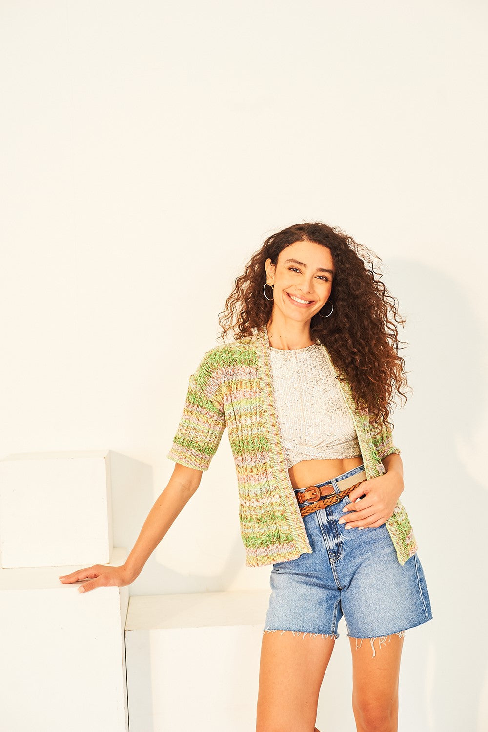 Stylecraft Women’s Cardigans in Colur Burst DK: 10129