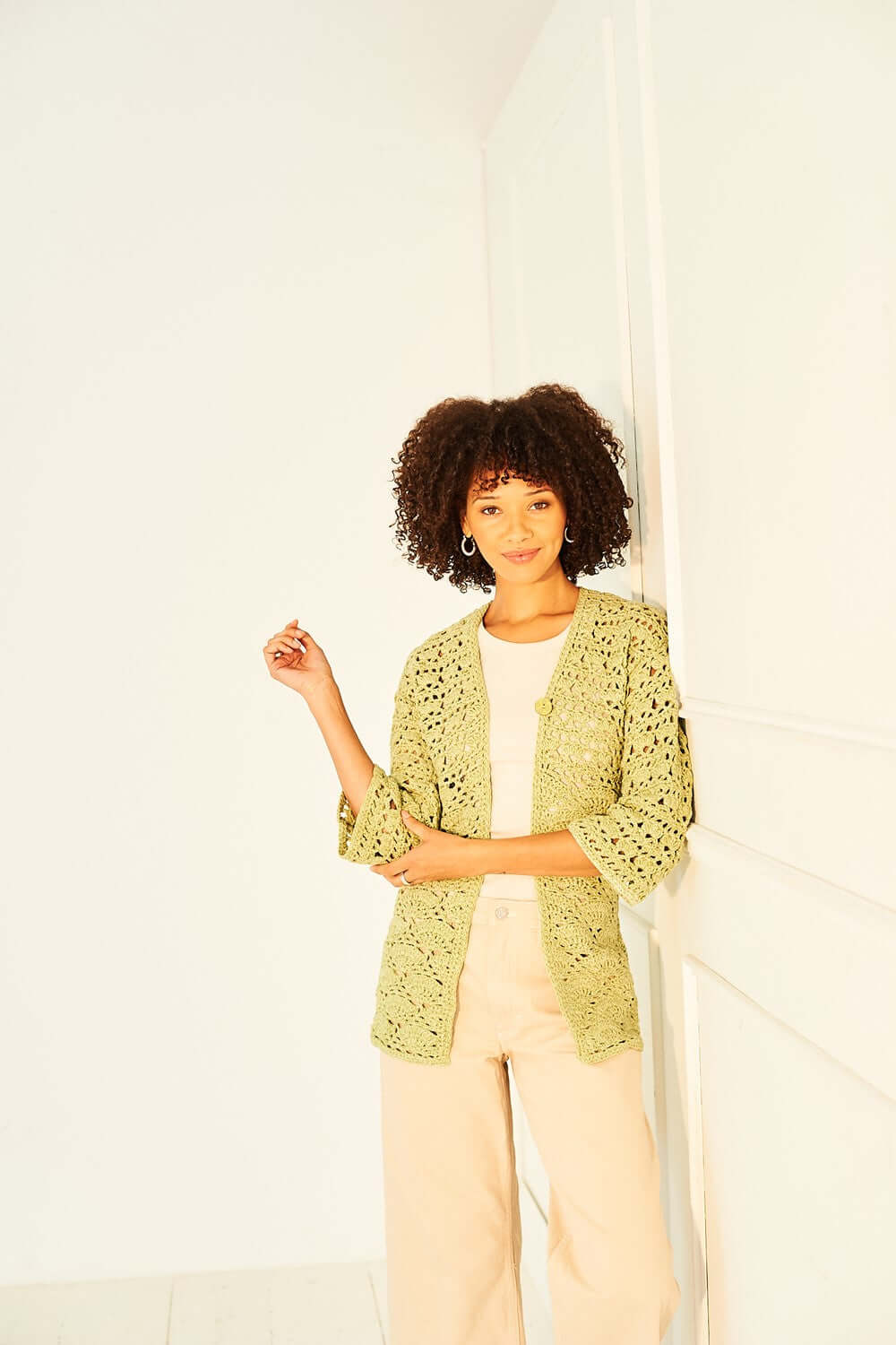 Soft Pastels Crochet Cardigan: Stylecraft 10153