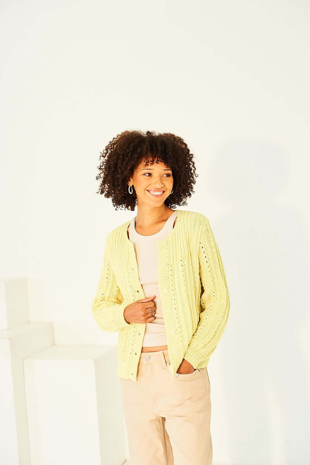 Cardigan & Waistcoat in Soft Pastels: Stylecraft 10155