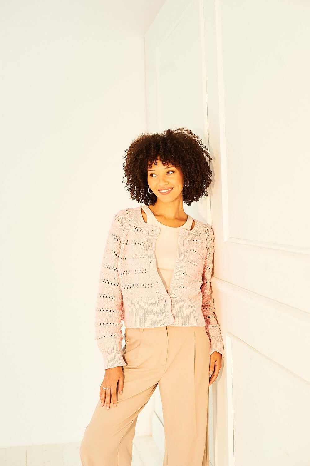 Women’s Cardigans in Soft Pastels Aran: Stylecraft 10157