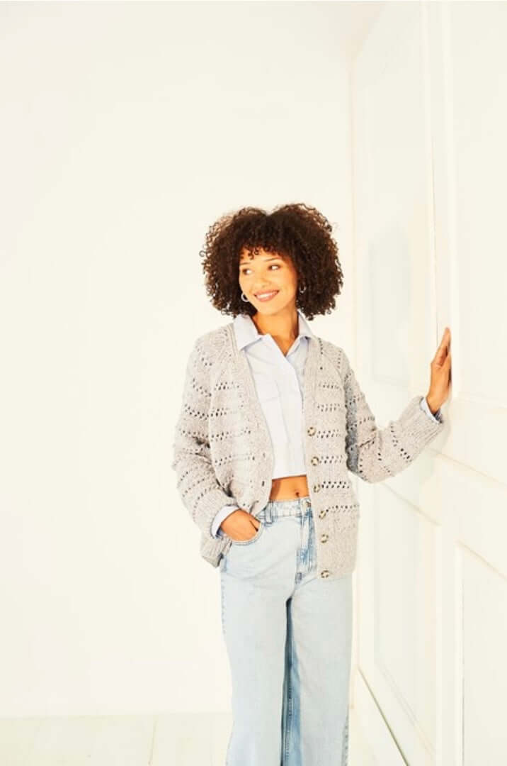Women’s Cardigans in Soft Pastels Aran: Stylecraft 10157