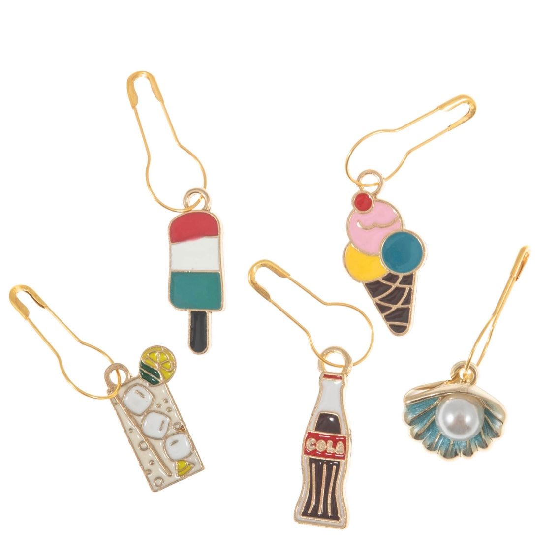 Metal Charm Bulb Pin Stitch Markers