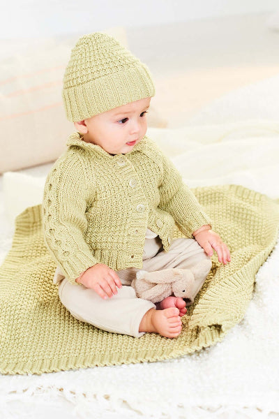 Baby Jackets, Hat & Blanket in Stylecraft DK: 10163