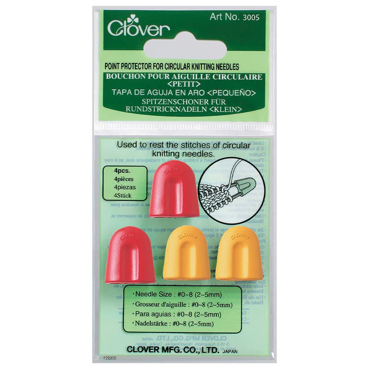 Clover Point Protectors for Circular Needles