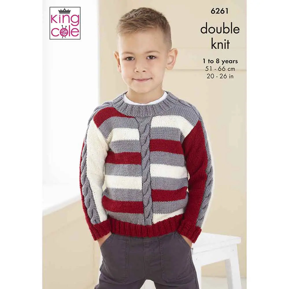Children's Sweaters King Cole Pattern 6261