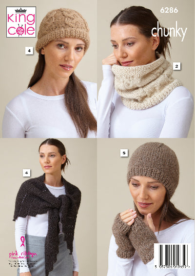 King Cole Chunky Waistcoat & Accessories: 6286