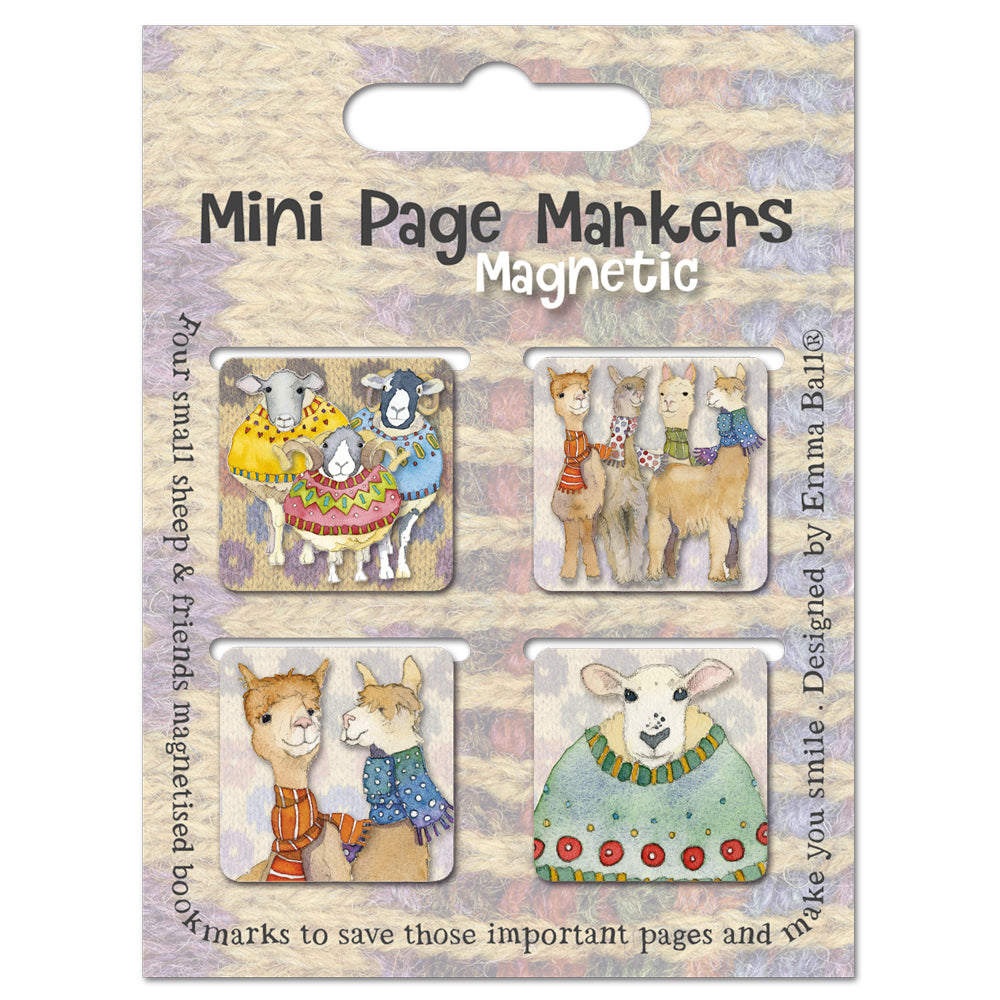 Emma Ball Summer Sheep in Sweaters Mini Page Markers