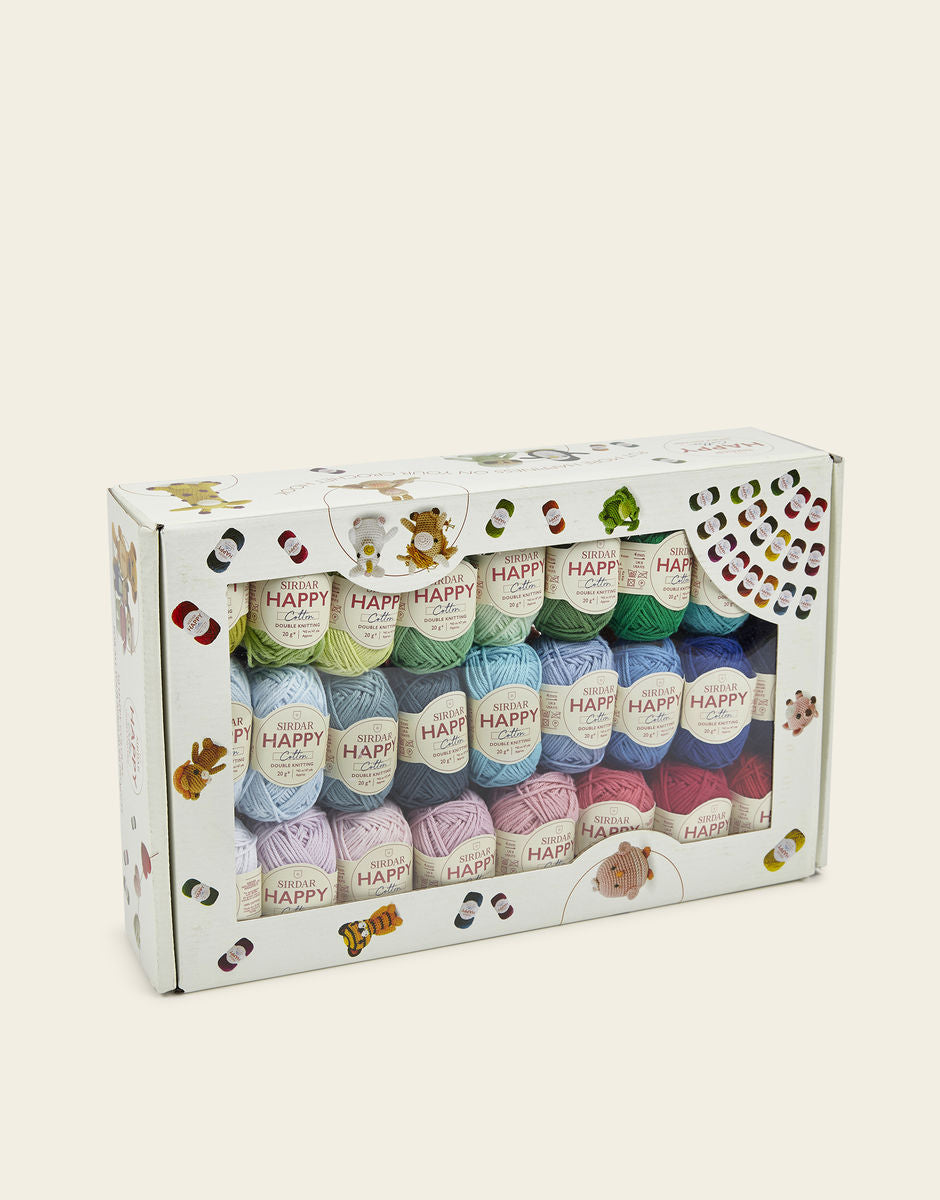 Sirdar Happy Cotton Gift Box - 50 Colours