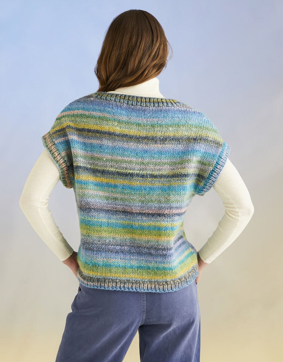 Coral Reef Vest in Sirdar Jewelspun Chunky - Pattern 10703