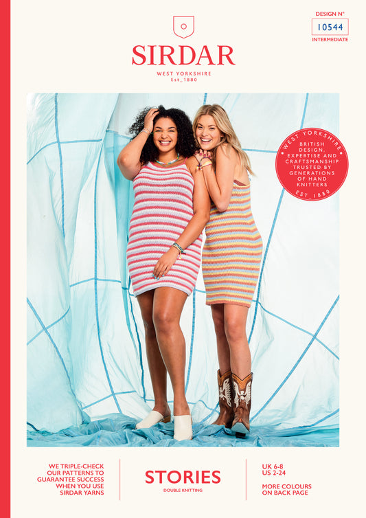 Sirdar Stories DK Pattern - 10544 Sing Along Stripe Dress
