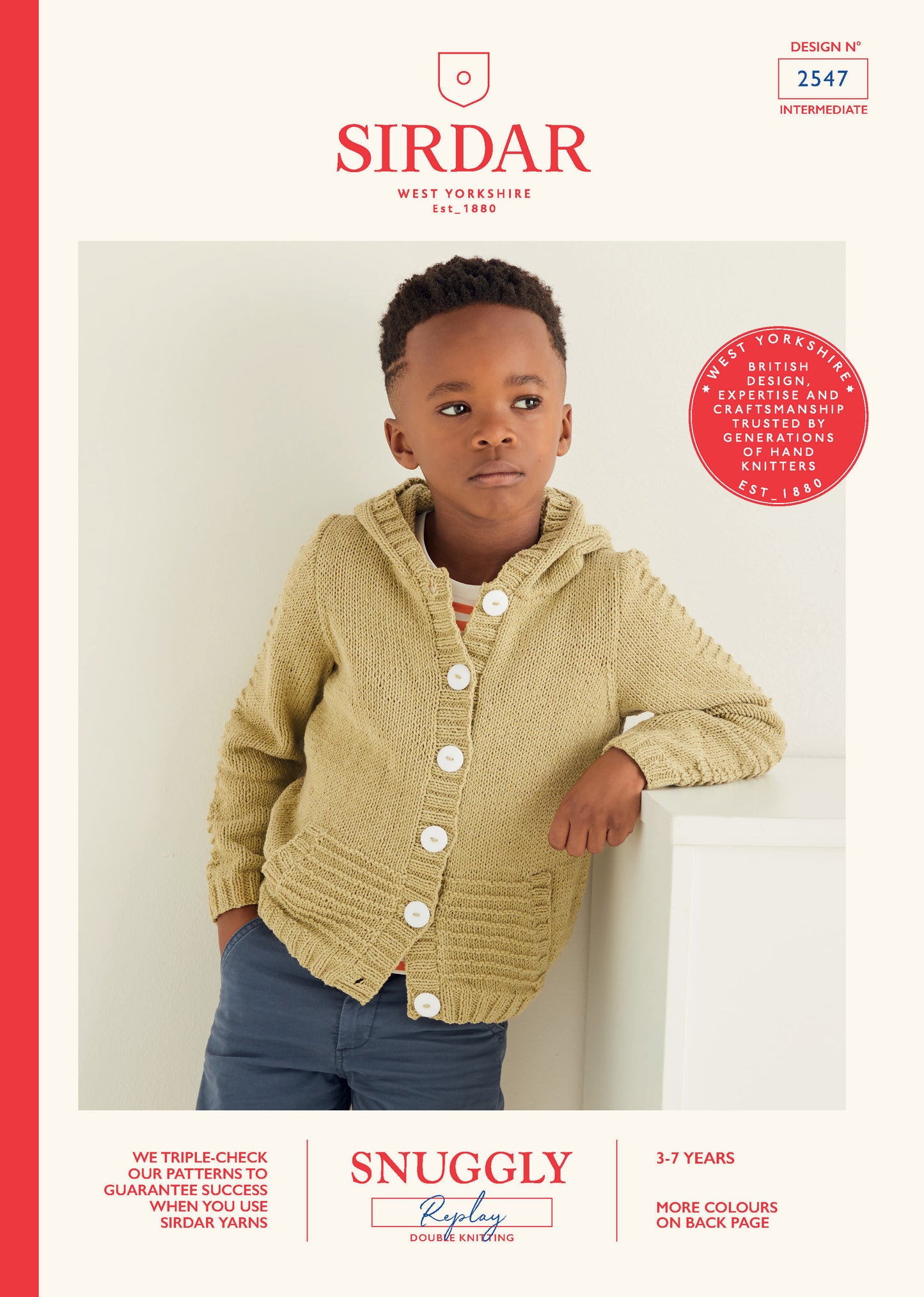 Sirdar Snuggly Replay DK Pattern - 2547 Hooded Jacket