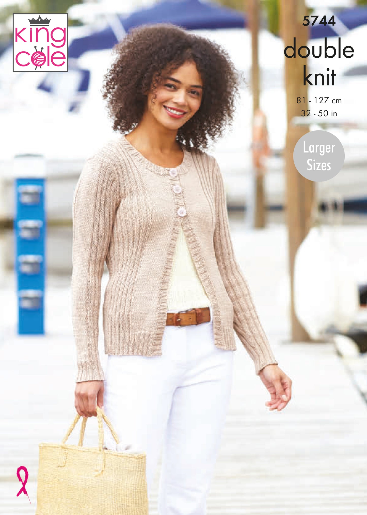 King Cole Cottonsmooth DK Pattern - 5744 Cardigan and Top