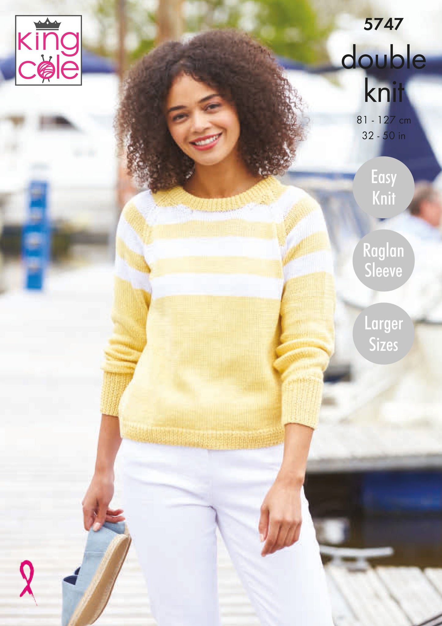 King Cole Cottonsmooth DK Pattern - 5747 Sweater and Cardigan