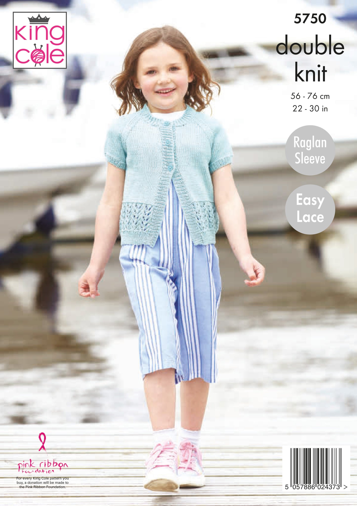 King Cole Cottonsmooth DK Pattern - 5750 Girls' Cardigans
