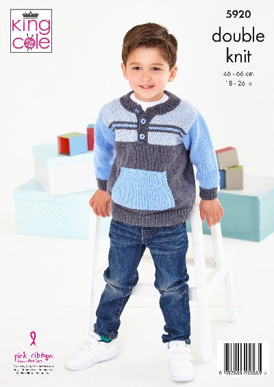Sweater & Jacket in King Cole Cherished DK - 5920
