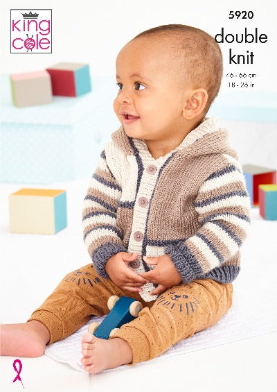 Sweater & Jacket in King Cole Cherished DK - 5920