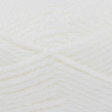 King Cole Comfort Chunky in White. Acrylic Nylon mix