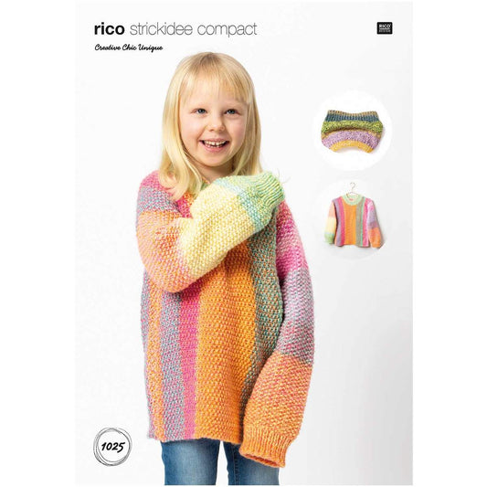 Rico Creative Chic-Unique Pattern - 1025 Children's Sweater and Snood