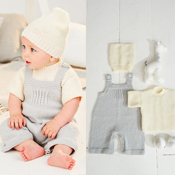 Stylecraft Bambino DK Pattern 9498 - T-shirt, Dungarees and Hat
