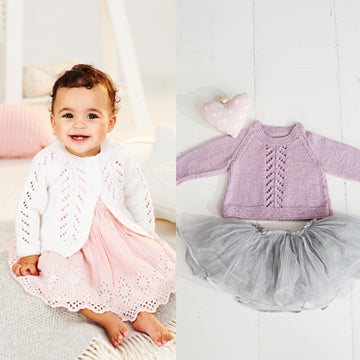Stylecraft Bambino DK Pattern 9499 - A-line Sweater and Cardigan