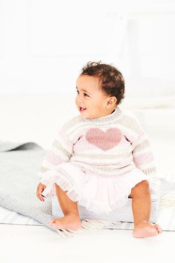 Stylecraft Bambino Prints and Bambino DK - Pattern 9745 Jumper and Cardigan