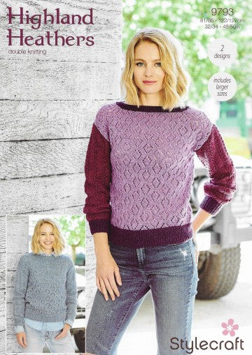 Stylecraft Highland Heathers DK Pattern - 9793