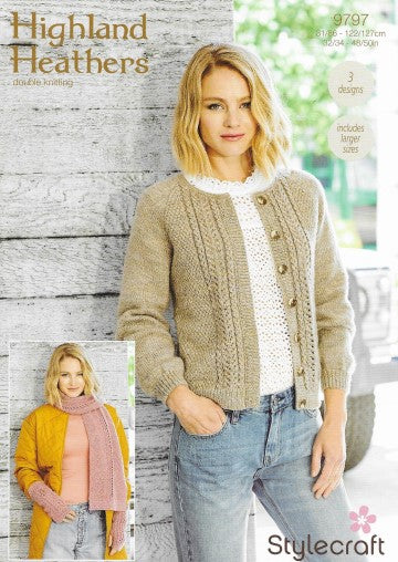 Stylecraft Highland Heathers DK Pattern - 9797