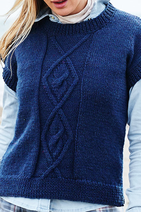 Stylecraft Highland Heathers Aran Pattern - 9874 Sweater and Slipover