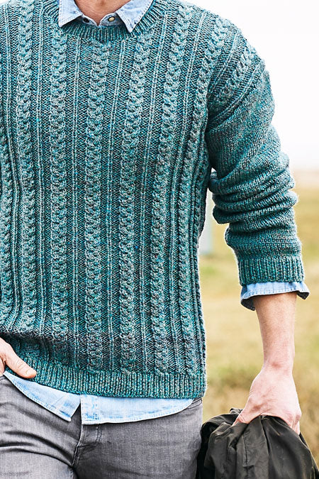 Stylecraft Highland Heathers Aran Pattern - 9875 Men's Sweaters