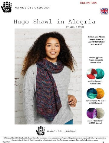 Manos Del Uruguay -Alegria 4ply   Free Pattern