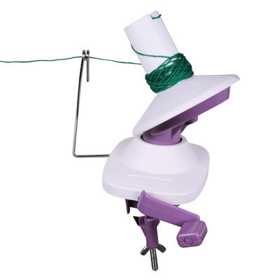 KnitPro Ball Winder with Green Wool