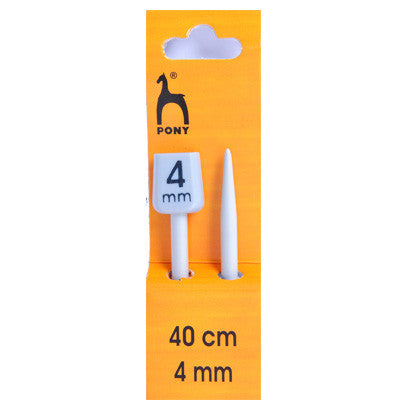 Pony Aluminium Single Pointed Knitting Needles 40cm