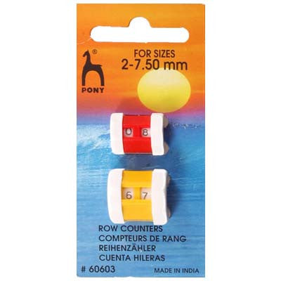 Pony Row Counter for 2mm - 7.5mm Knitting Needles