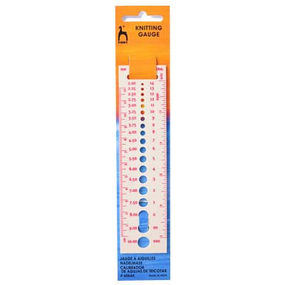 Pony Knitting Gauge for 2mm - 10mm Needles