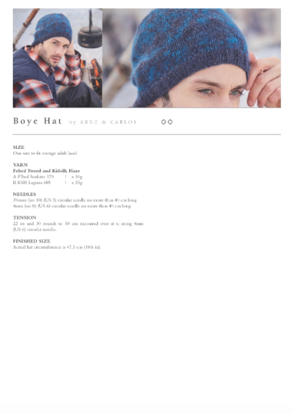 Boye hat. A deep navy blue and ocean blue hat.