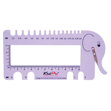 KnitPro Knitting Needle & Crochet Hook Sizer with Yarn Cutter